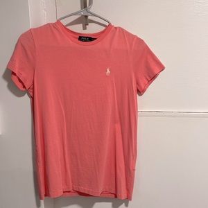 Polo Ralf Lauren light pink short sleeve tee — size small